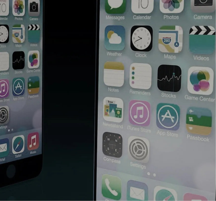 スマートフォンのホーム画面